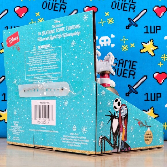 Disney's The Nightmare Before Christmas Jack & Zero Musical SnoMotion WaterGlobe - Picture 3 of 12